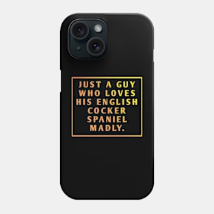 English cocker spaniel Phone Case