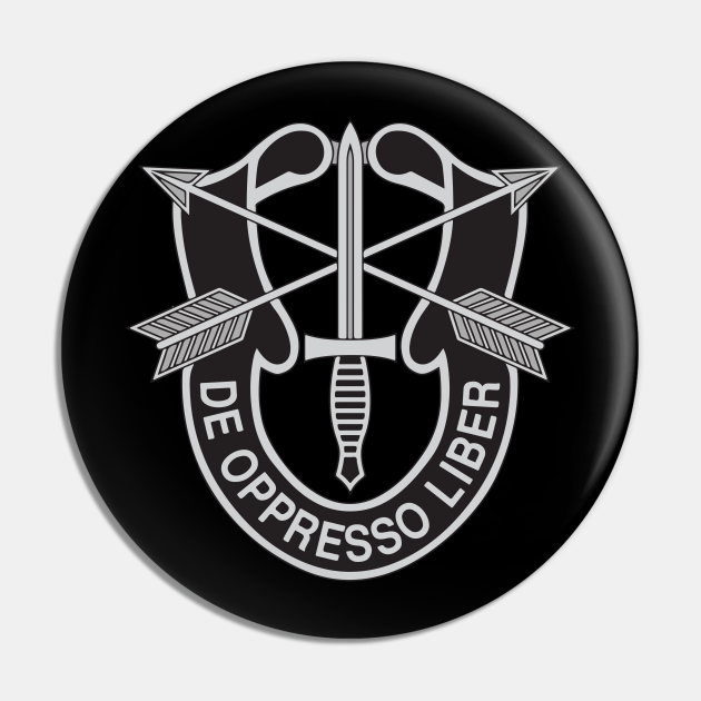 Us Army Special Forces De Opresso Liber Insignia Special Forces Pin Teepublic