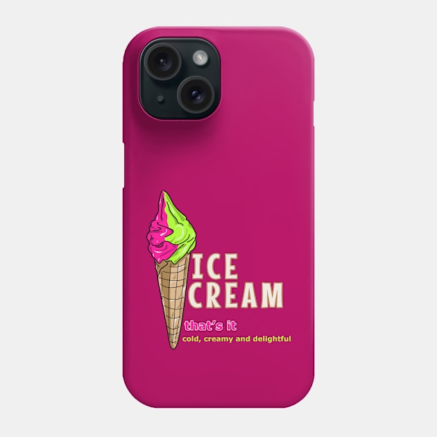 Scoop of Joy: Vibrant Ice Cream Delight Phone Case by Fun Funky Designs