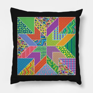 Hippie Love Quilt Block Pillow