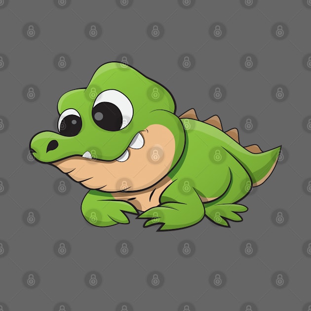 cute crocodile by sj_arts