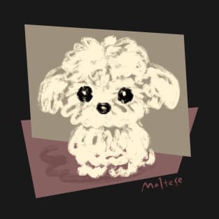 Sketch of Maltese T-Shirt