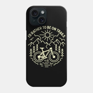 Ride Bike on Trails Phone Case