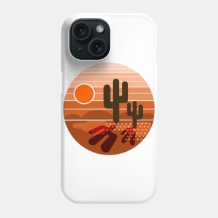 cactus sunset Phone Case