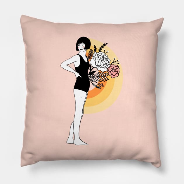 Girl power Pillow by jillobeans