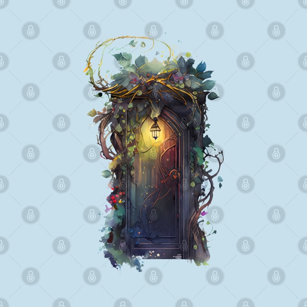 Fairy Door Watercolor 3 Come Through by Luxinda