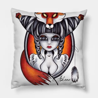 gothic fox Pillow