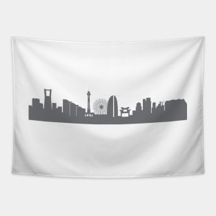 Yokohama in gray Tapestry