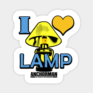 Anchorman I Love Lamp Bright Logo Magnet