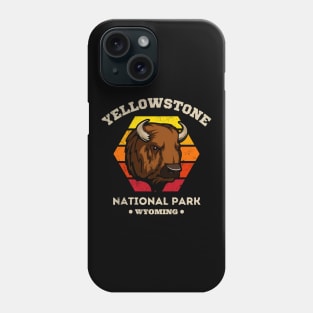 Yellowstone National Park Bison Wyoming Vintage Phone Case