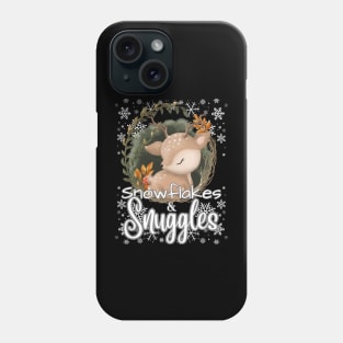 Snowflakes and Snuggles Cute Winter Graphic Phone Case