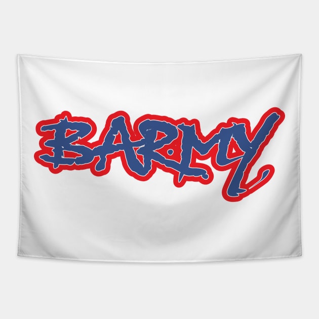 Barmy British Slang Tapestry by DPattonPD