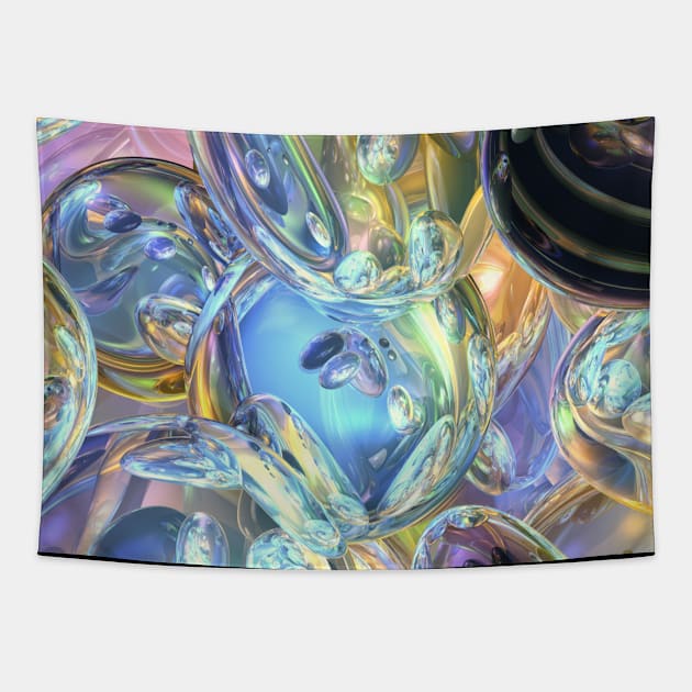 Abstract Reflections Tapestry by perkinsdesigns