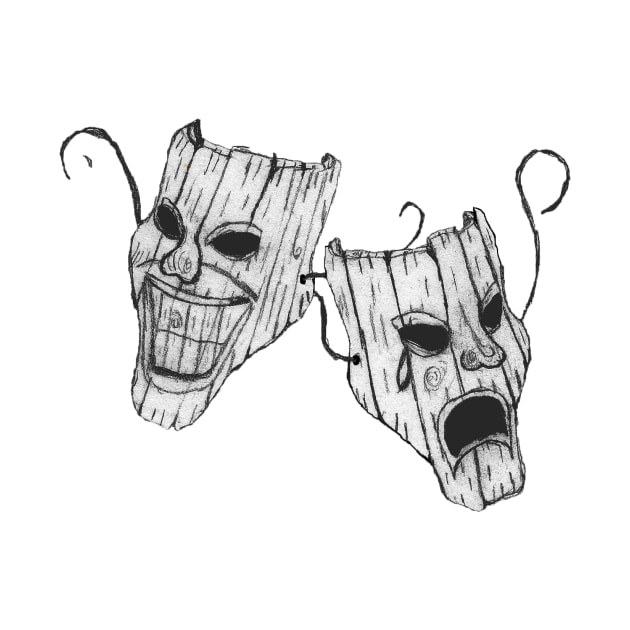 Comedy/Tragedy masks by Ryan Rowson