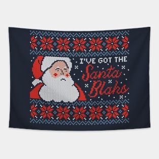 Santa Blahs Holiday Sweater Tapestry