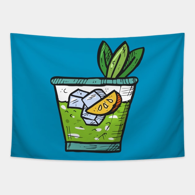 fresh apple juice Tapestry by dishcubung