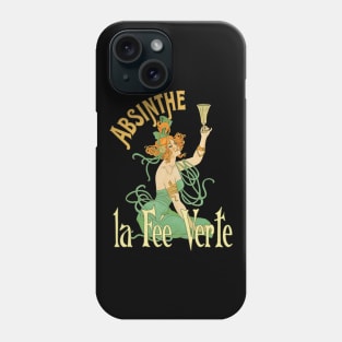 Absinthe (on black) Phone Case