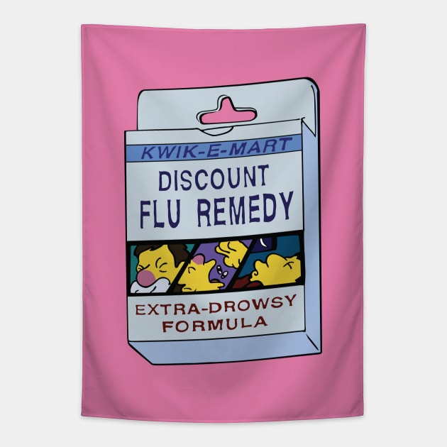 Kwik-E-Mart Discount Flu Remedy Tapestry by saintpetty