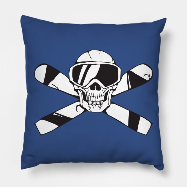 Ski Till You Die. Pillow by DubyaTee