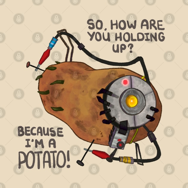 GLaDoS as a Potato (detailed) by lindepet