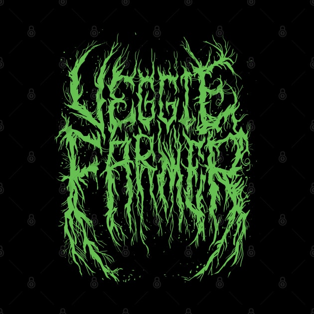 Veggie Farmer (Broccoli Green Variant) - Death Metal Logo by Brootal Branding