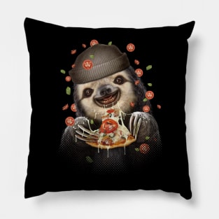 SLOTH LOVES PIZZA Pillow