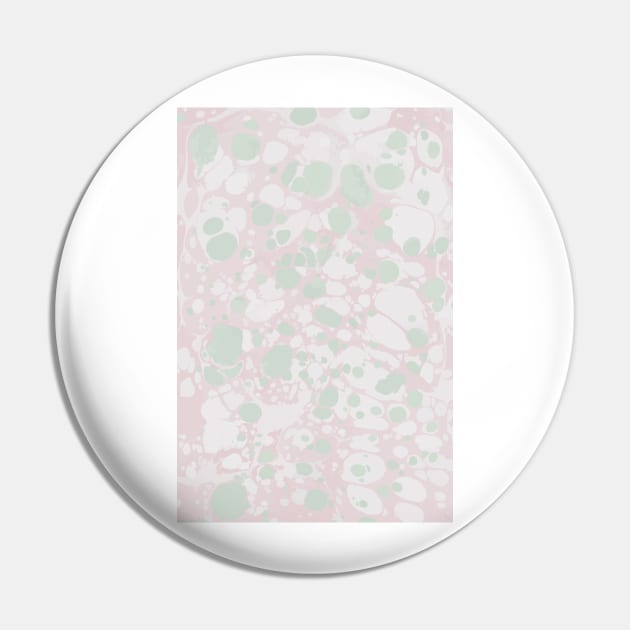 Pastel Paint Spill Pattern Green, Pink, White Pin by fivemmPaper