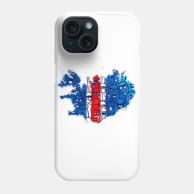 Faces of Iceland Phone Case by KristjanLyngmo