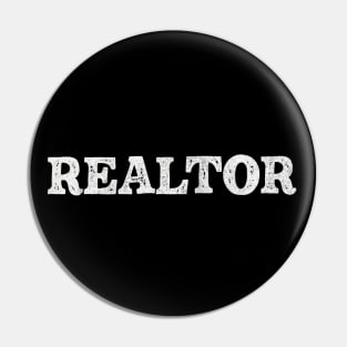 Realtor / House Broker Typography Design Pin