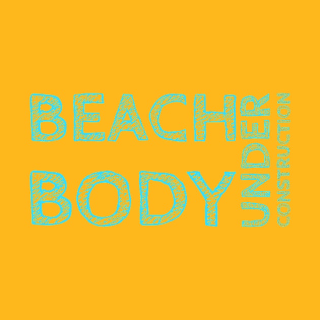 Beach body under construction! by VellArt