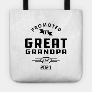 New Great Grandma - Promoted to great grandpa est. 2021 Tote