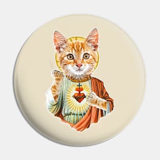 Jesus cat Pin