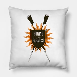 Rowing coat of arms - Rowing Paradise Pillow