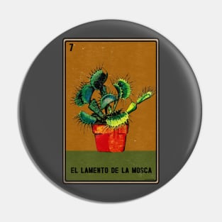 Vintage Mexican Venus FlyTrap Loteria Pin