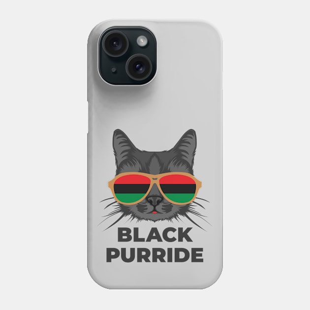 Black Purride Phone Case by sqwear