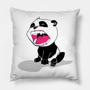 Screaming Panda Cub Pillow