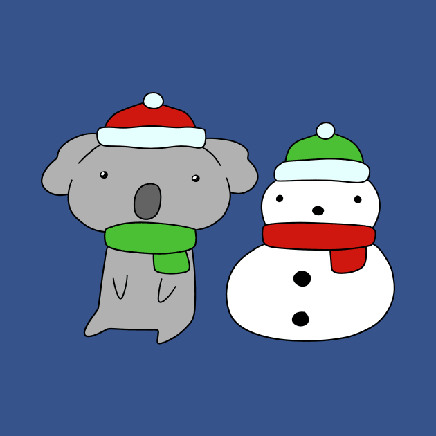 Koala and Snowman by saradaboru