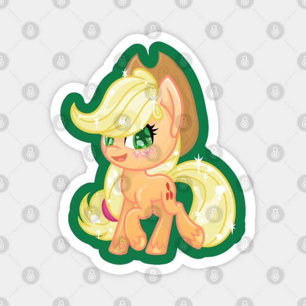 My Little Pony Applejack Pony Life (My Style) Magnet by SketchedCrow