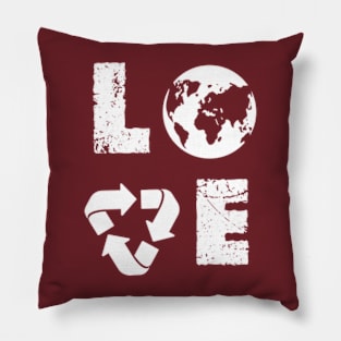 happy funny  earth day 2024 gift april 22 Cute Teacher  Lover Rainbow Pillow