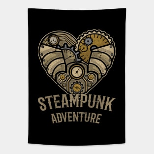 Retro Futurism - Love Heart Steampunk Adventure 1 Tapestry