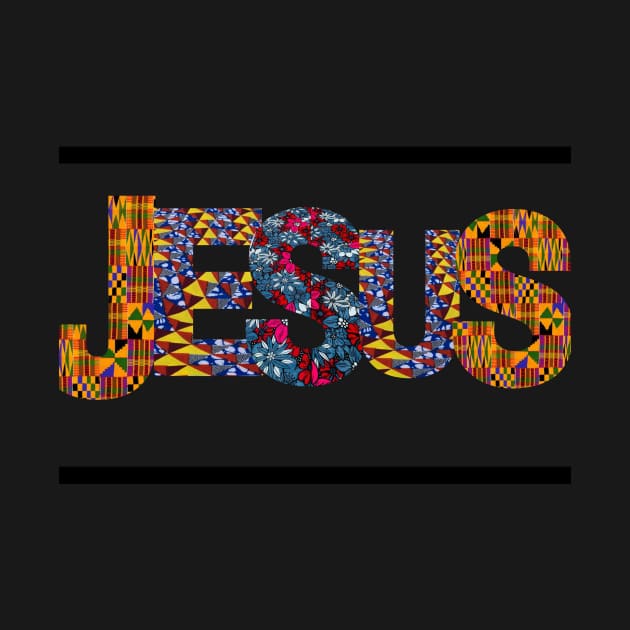 Jesus kente inspired tee by NewCreation