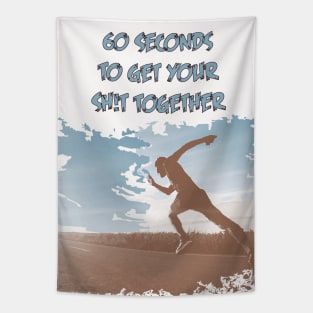 Fasybytes Runners Running You got 60 Sec to get it together Tapestry