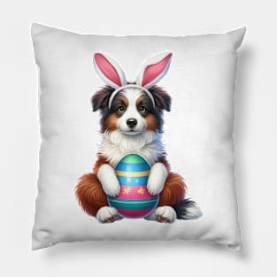 Easter Border Collie Dog Pillow