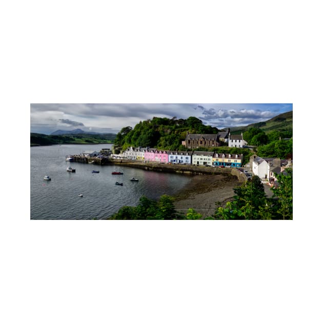 Portree Harbour in sunlight by chrisdrabble