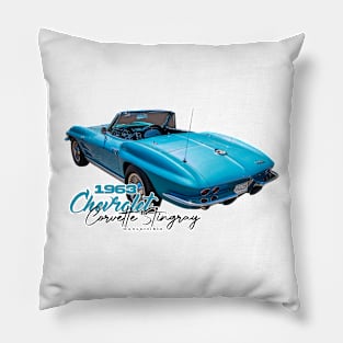 1963 Chevrolet Corvette Stingray Convertible Pillow