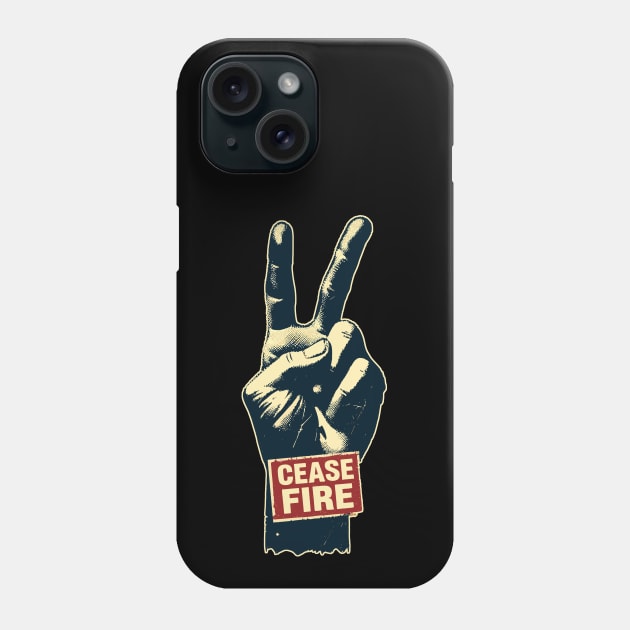 Peace and love Ceasefire Phone Case by TomFrontierArt