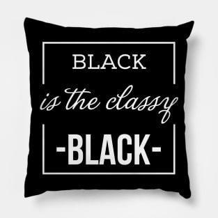 Black is the classy Black Pillow