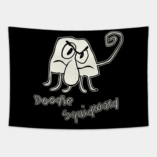 Doodle Squidward Tapestry