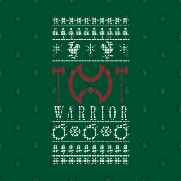 Final Fantasy XIV Warrior Ugly Christmas Sweater by TionneDawnstar