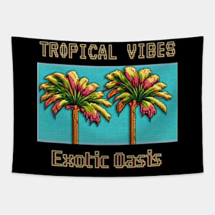 TROPICAL VIBES Exotic Oasis Tapestry